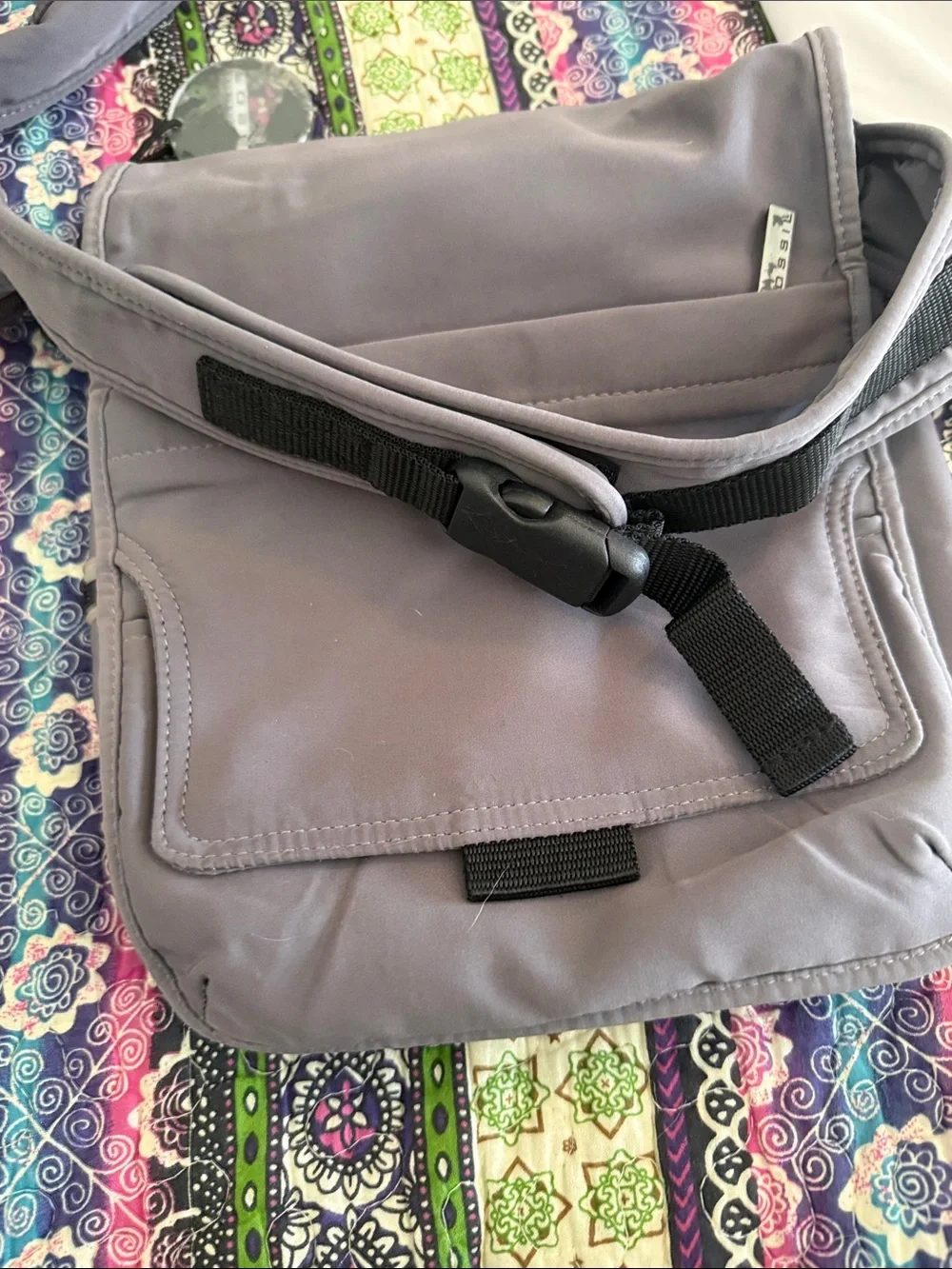 Fossil Light Gray Men's Crossbody Messenger Bag